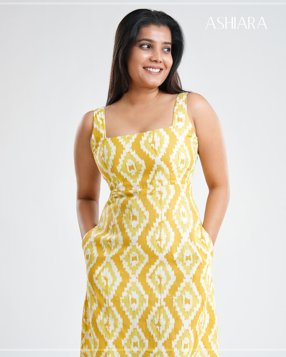 LANA MIDI DRESS- Ikat