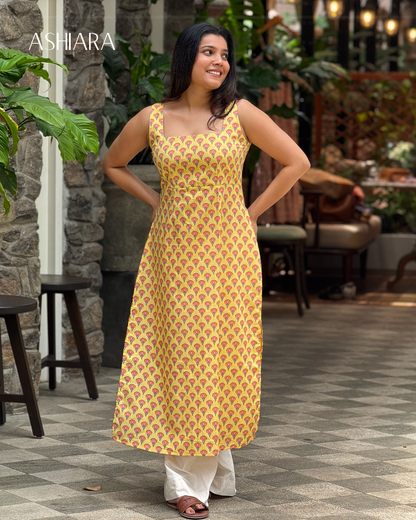 TARA Kurta- Yellow