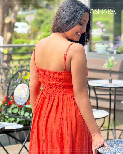 PRINCESS MAXI DRESS - Orange