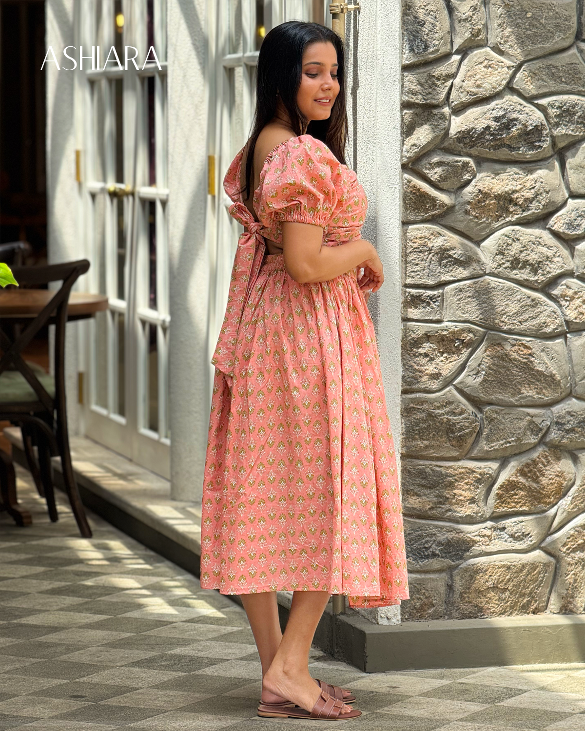 KETHAKI Dress - Peach
