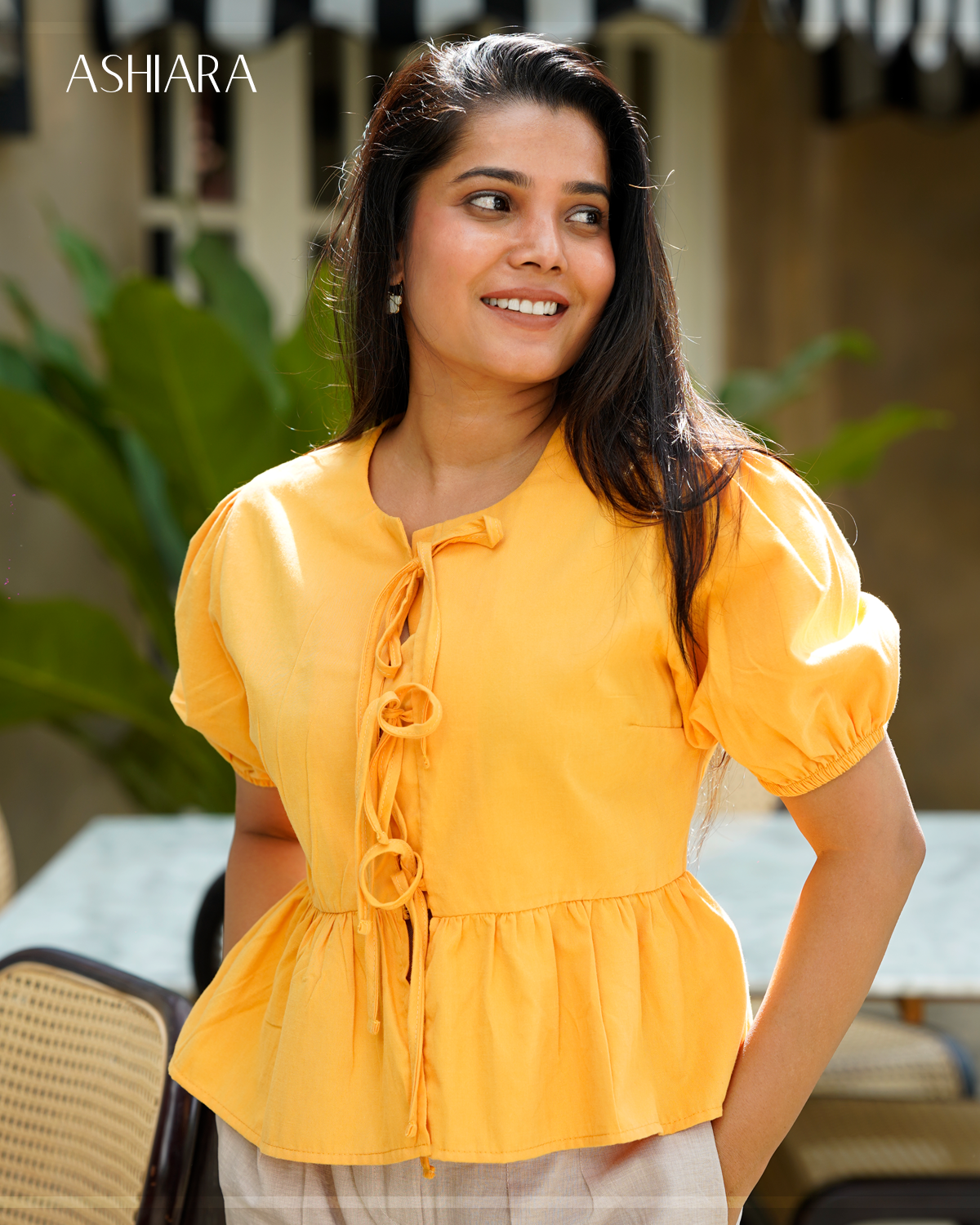LILY TOP - Yellow