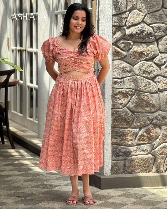 KETHAKI Dress - Peach
