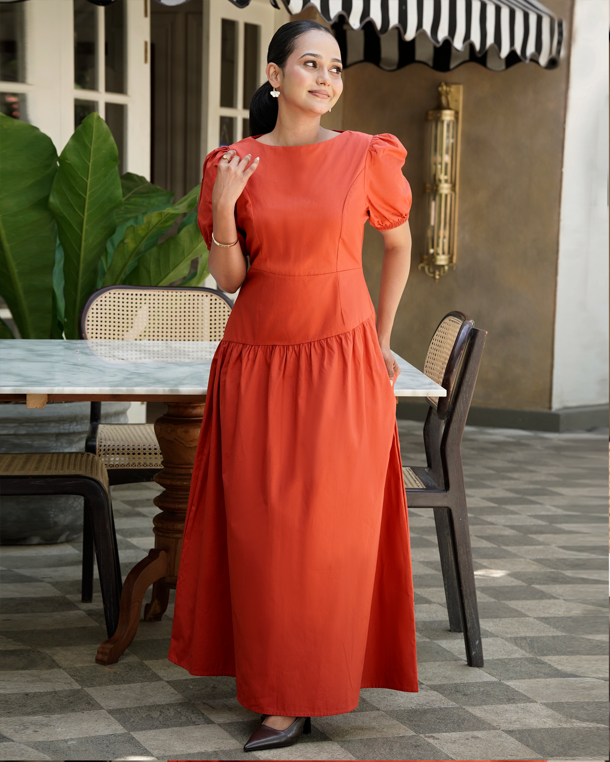 SUHALI Dress - Teracotta