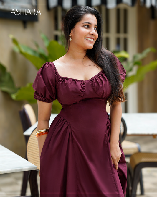 SCARLET Dress - Wine