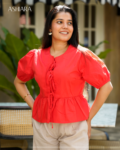 LILY TOP - Red