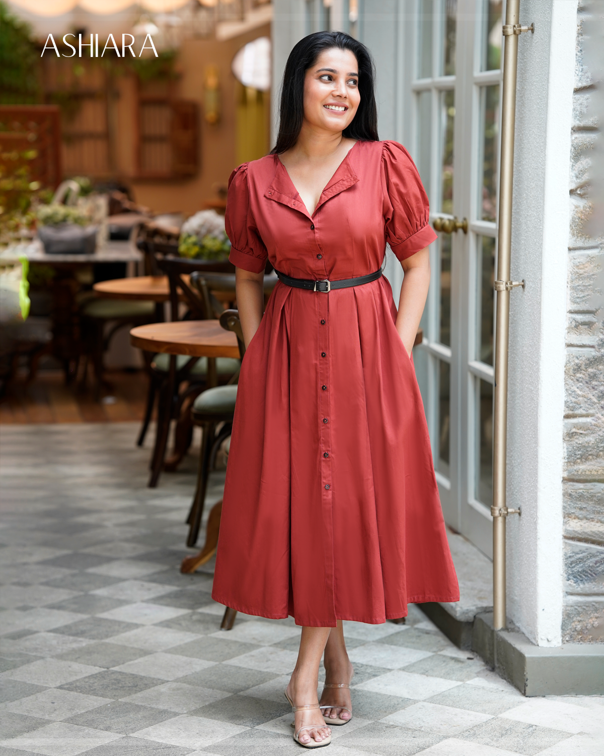 CATHY Dress - Terracotta