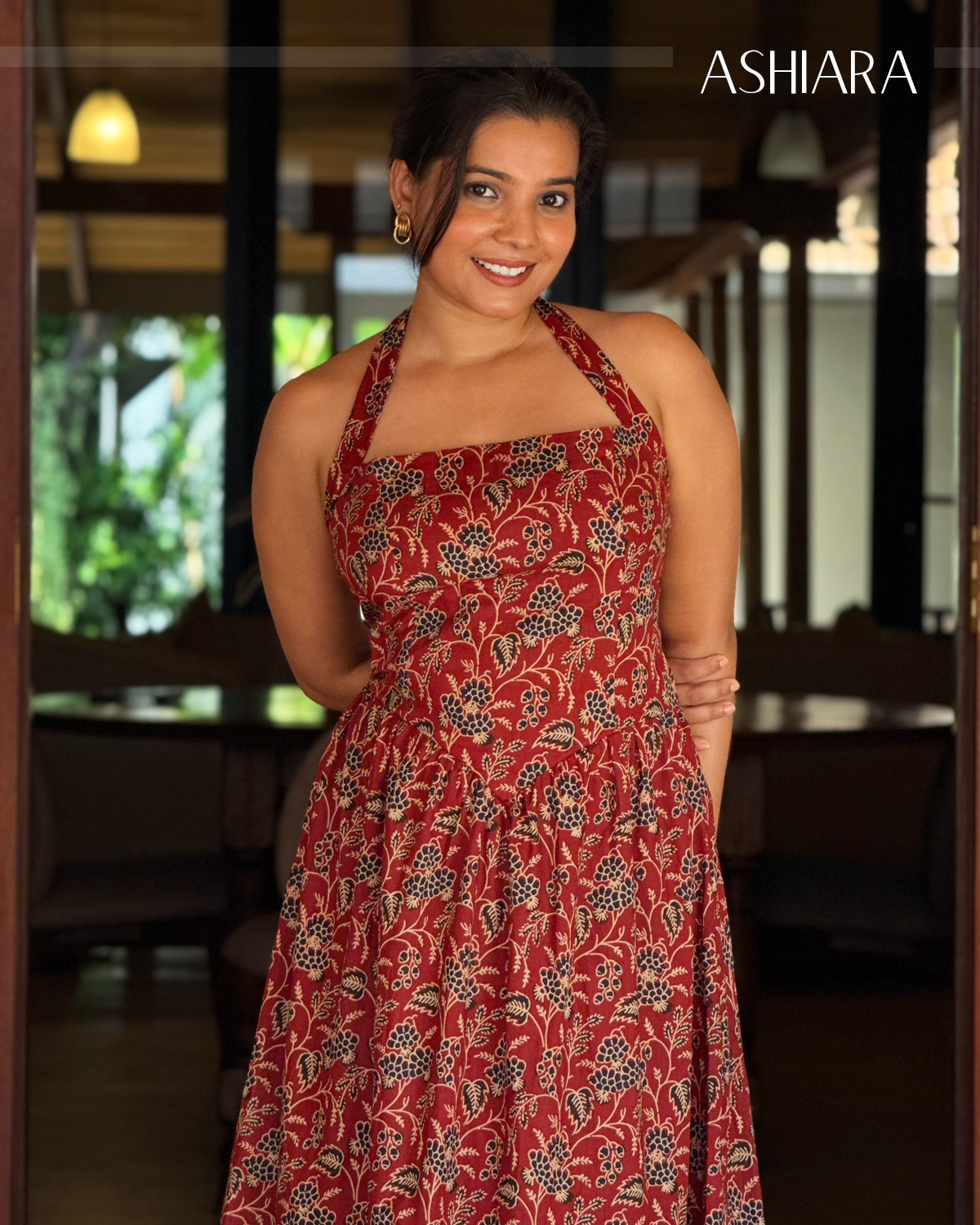 FLORA MAXI DRESS- Maroon