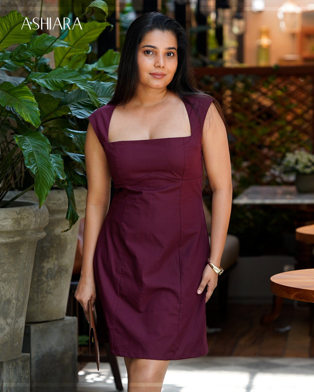 GWEN Dress- Wine