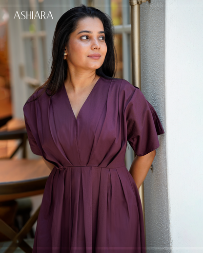 KIARA DRESS- Wine