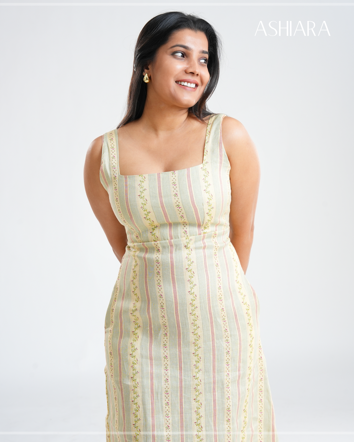 LANA MIDI DRESS- Stripes