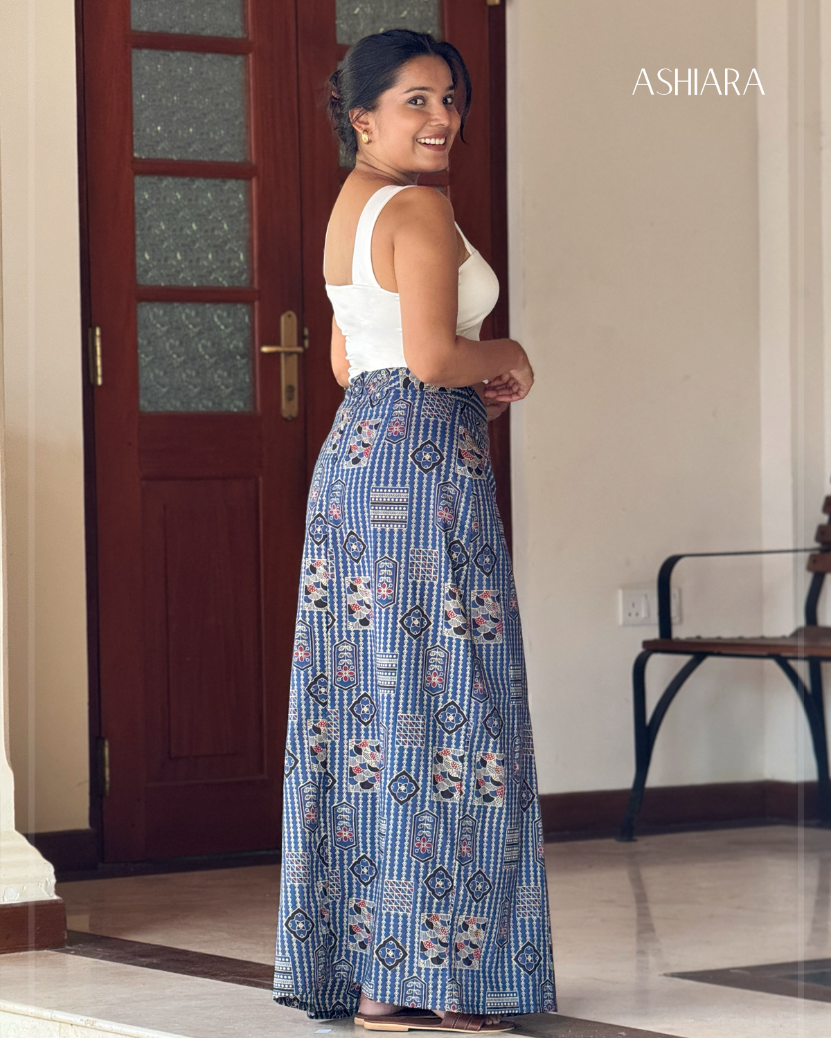 ARYA MAXI SKIRT -Blue