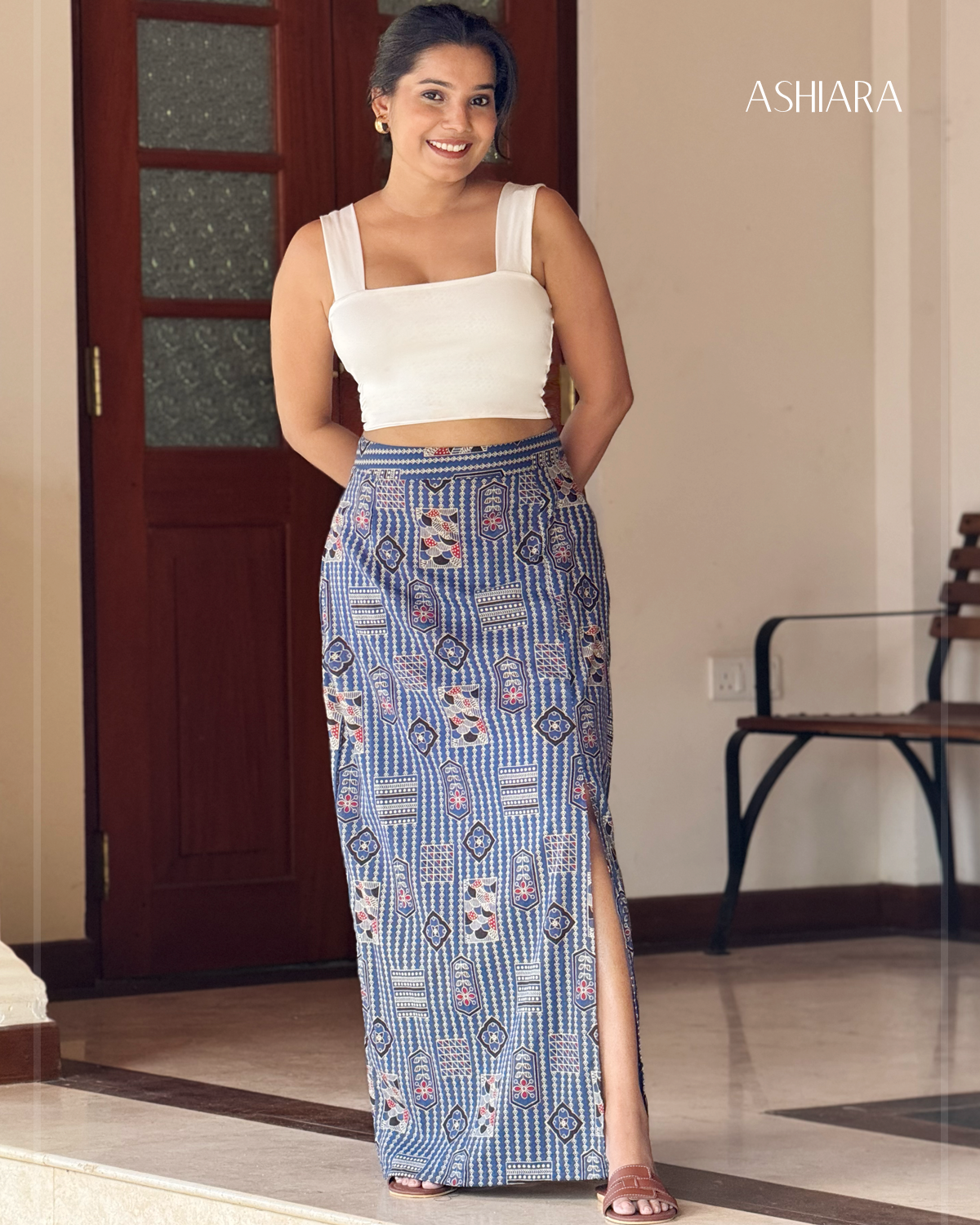 ARYA MAXI SKIRT -Blue