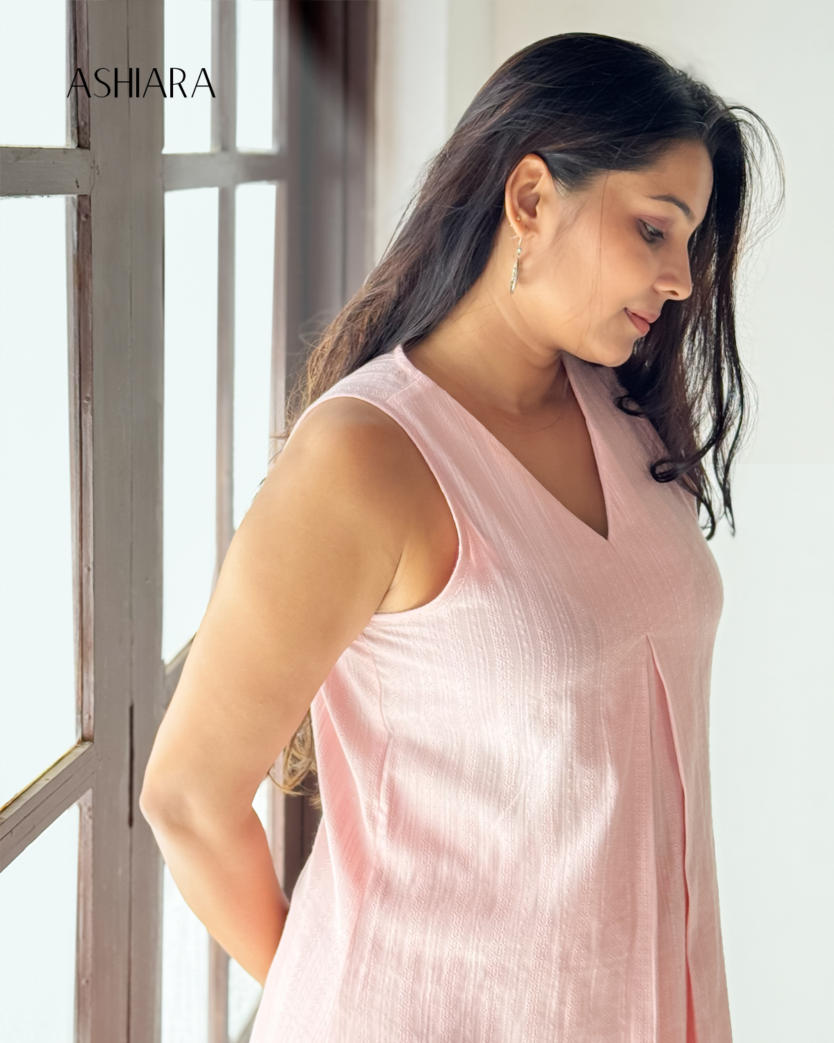Yara Kurta Top- Soft Pink