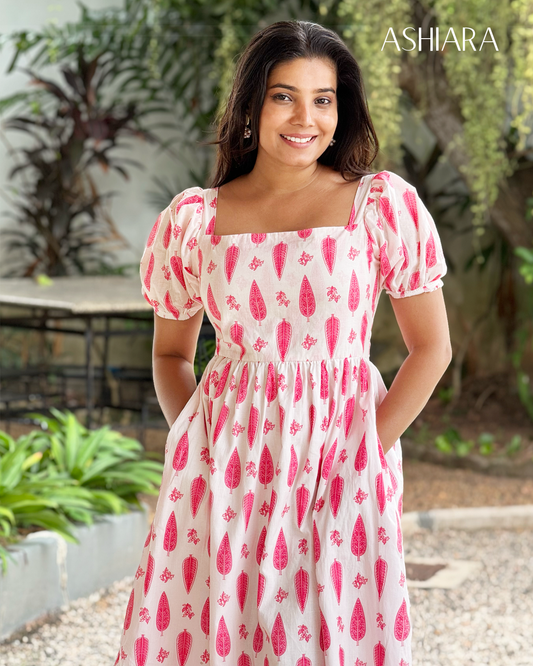 SAVEIRA MIDI DRESS- Pink
