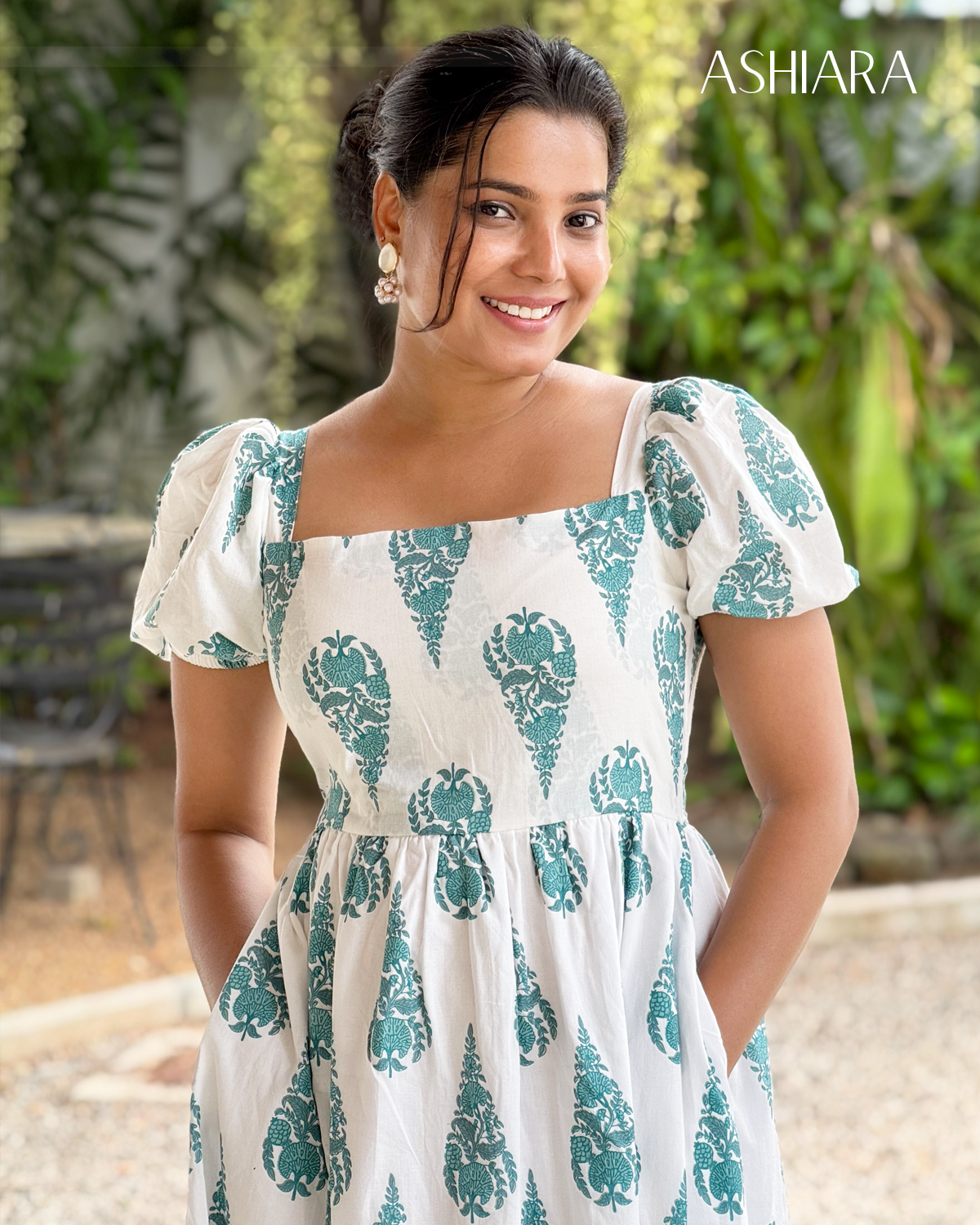 SAVEIRA MIDI DRESS- Teal Blue