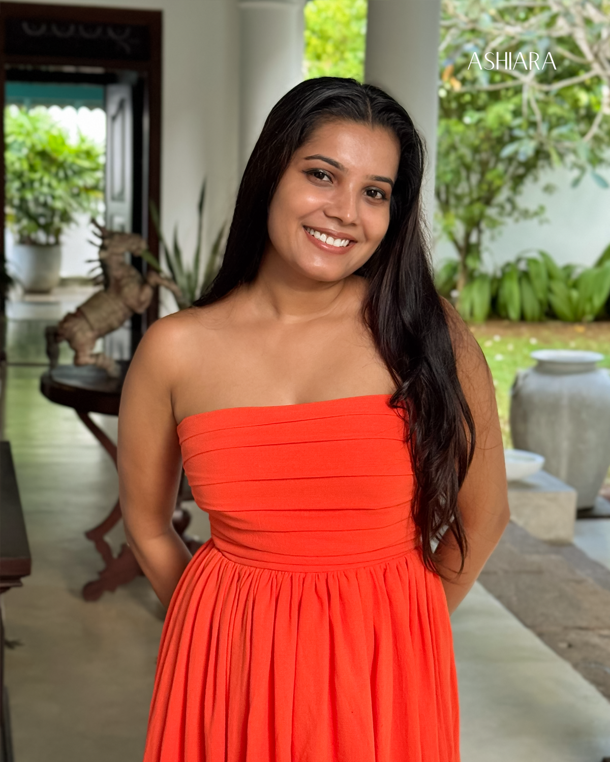 Princess Midi Dress- Orange