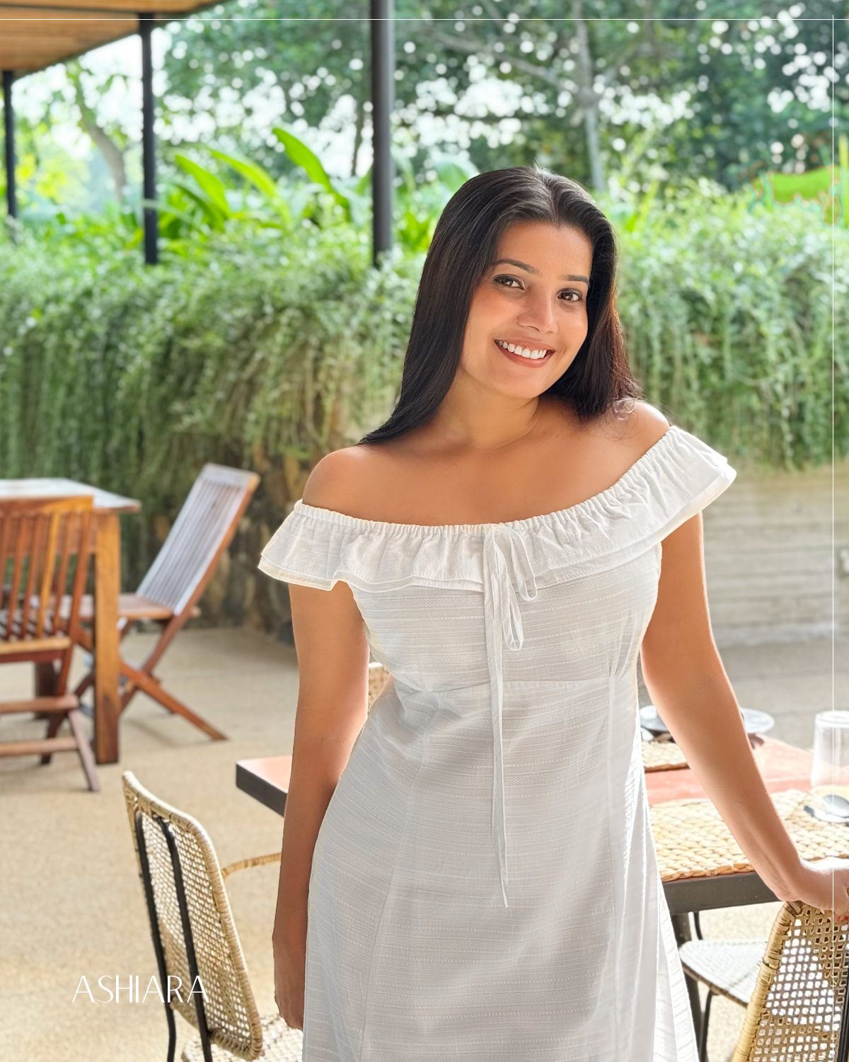 Elise Midi Dress- White