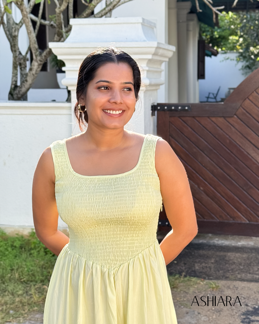 Lunara Maxi dress- Lemonade yellow