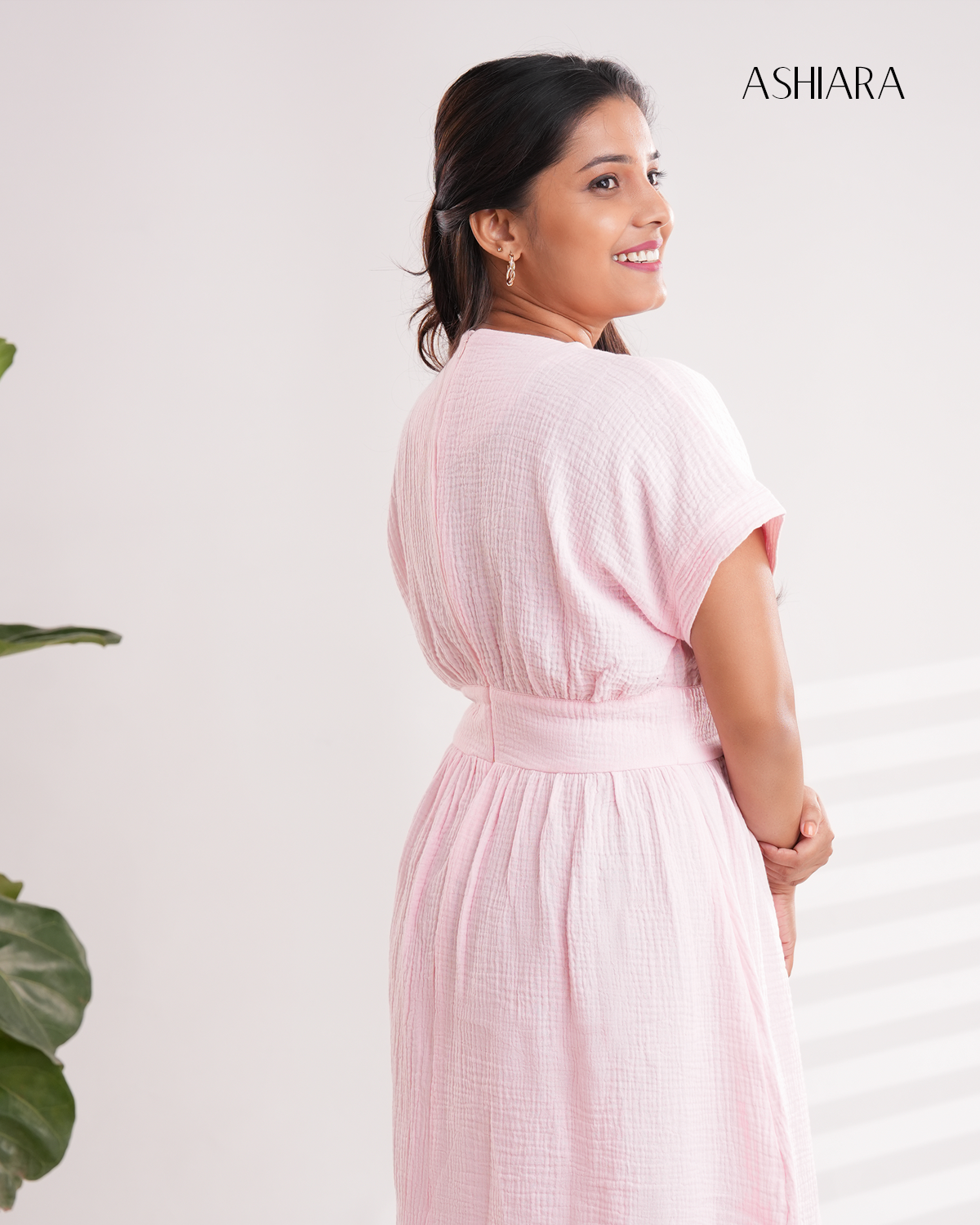 Elira Midi Dress - Light Pink