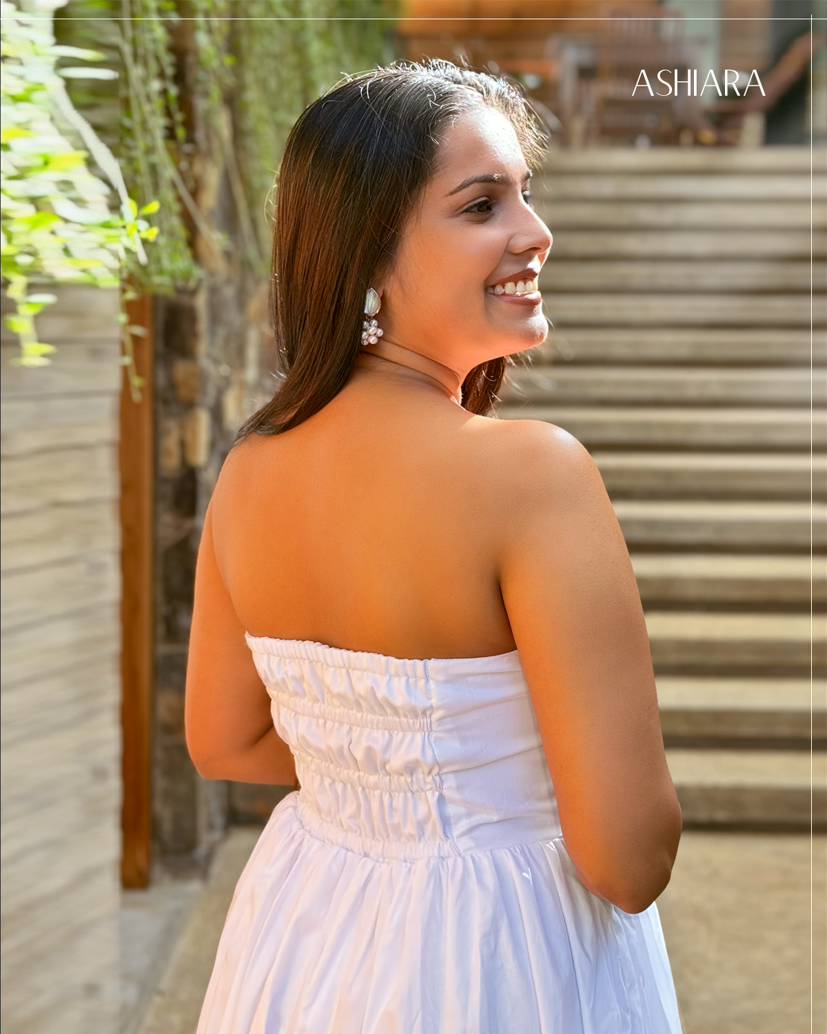 Princess Midi Dress- White