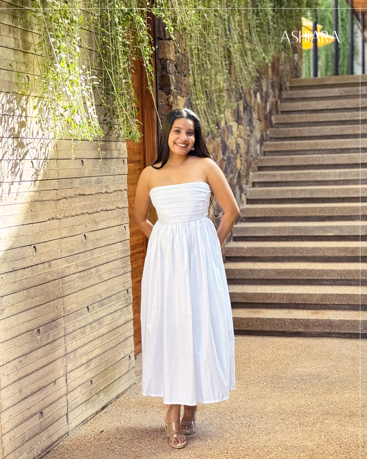 Princess Midi Dress- White