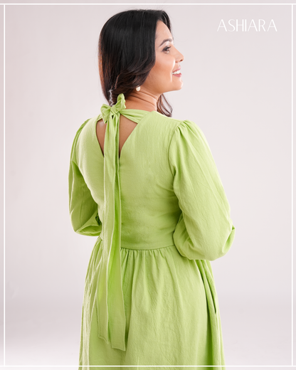 LE'LUSIA MIDI DRESS - Green