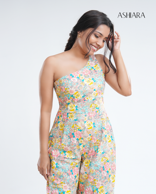 Serene Jumpsuit- Tropical Bloom