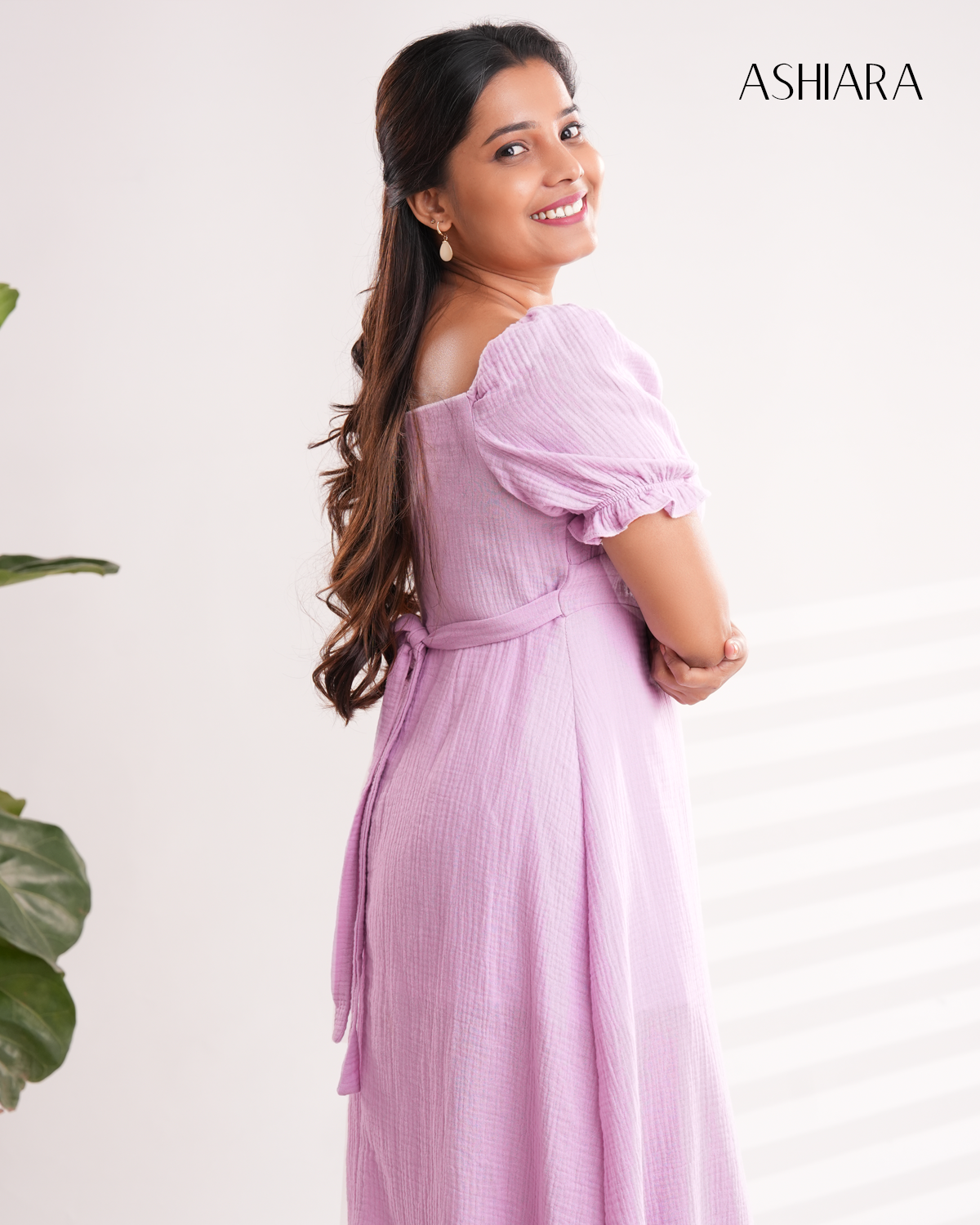Sherlyn Midi Dress- Lavender