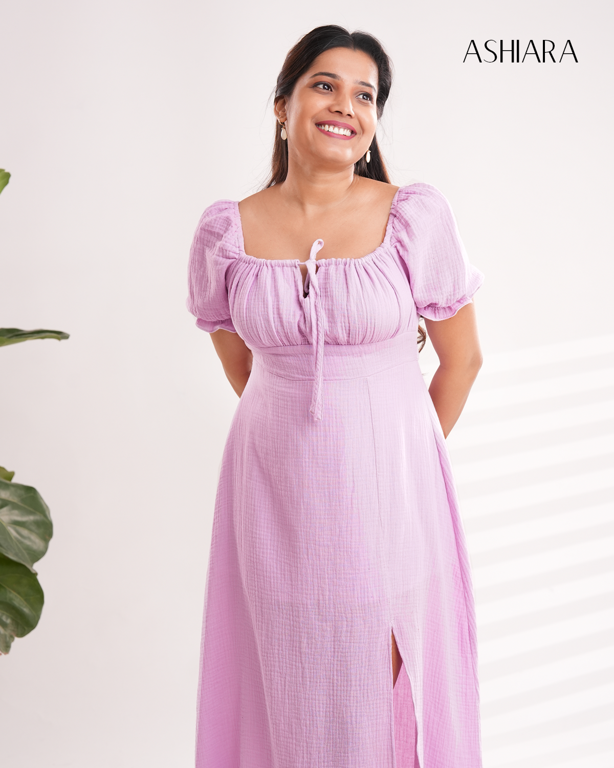 Sherlyn Midi Dress- Lavender