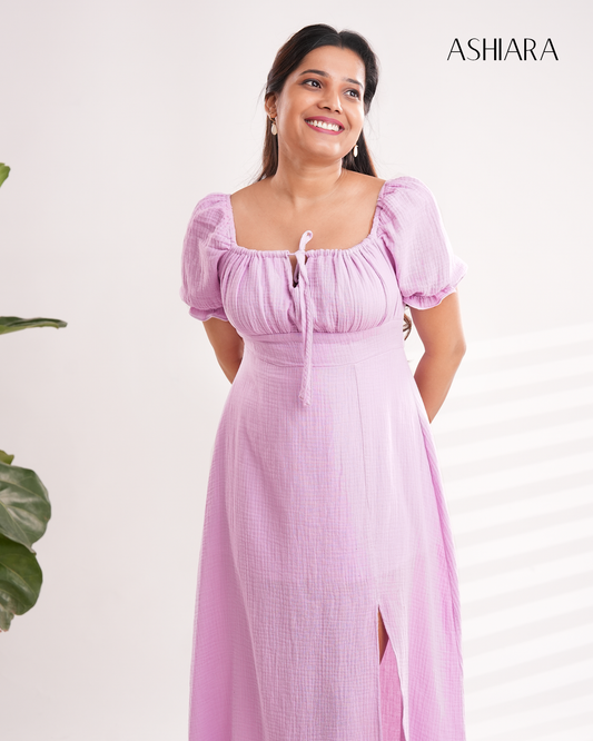 Sherlyn Midi Dress- Lavender