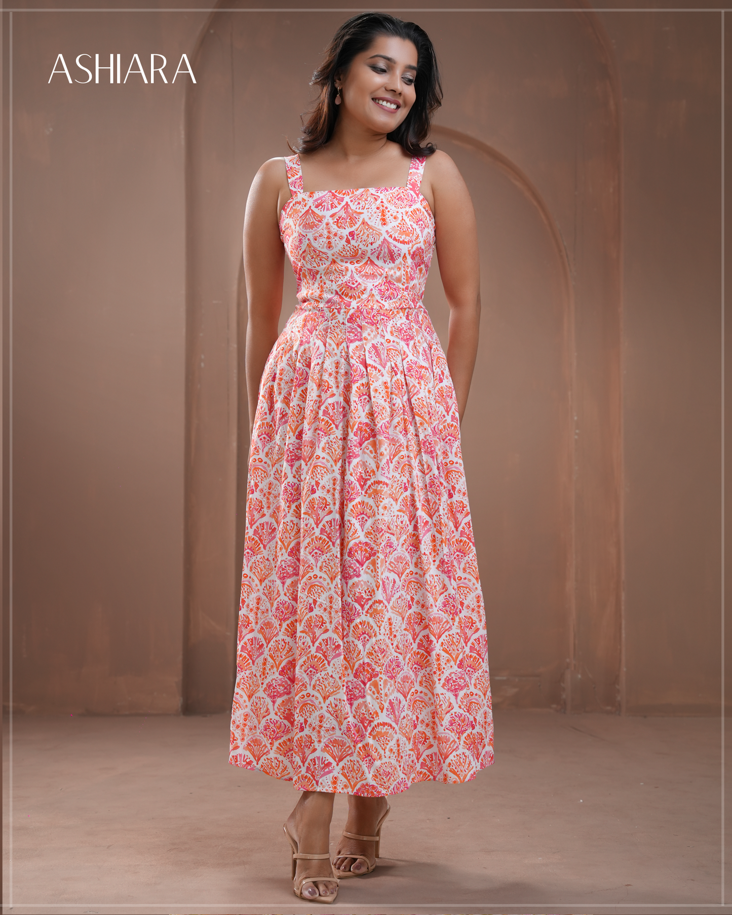 Clara -Orange printed