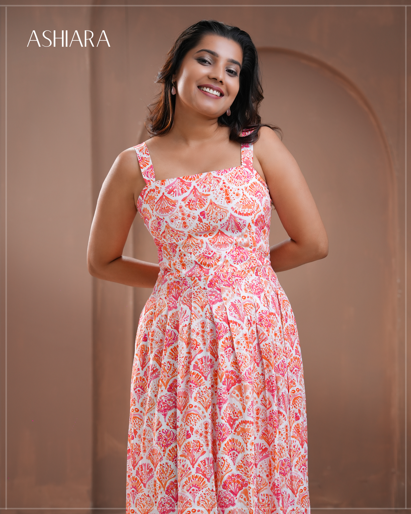 Clara -Orange printed