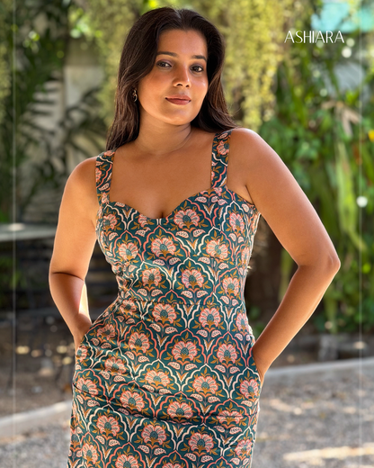 TARYA MAXI DRESS-Green