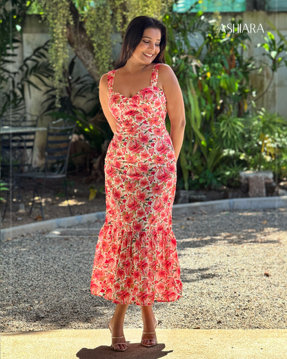 TARYA MAXI DRESS -Red