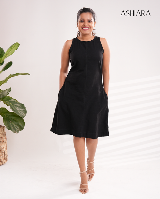 Tara Mini Dress- Black