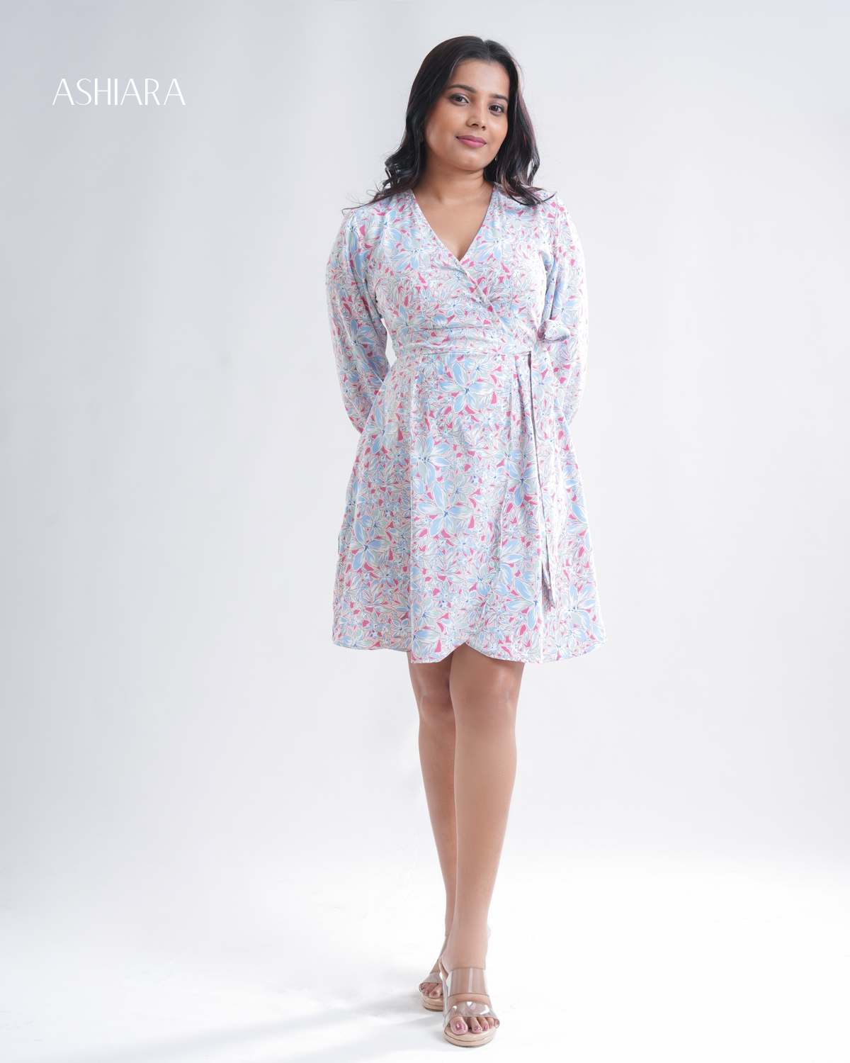 Elora Wrap Mini Dress